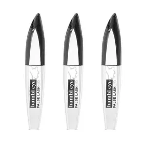 3x L'Oreal Bambi Eye False Lash Mascara Extra Black 8.9ml