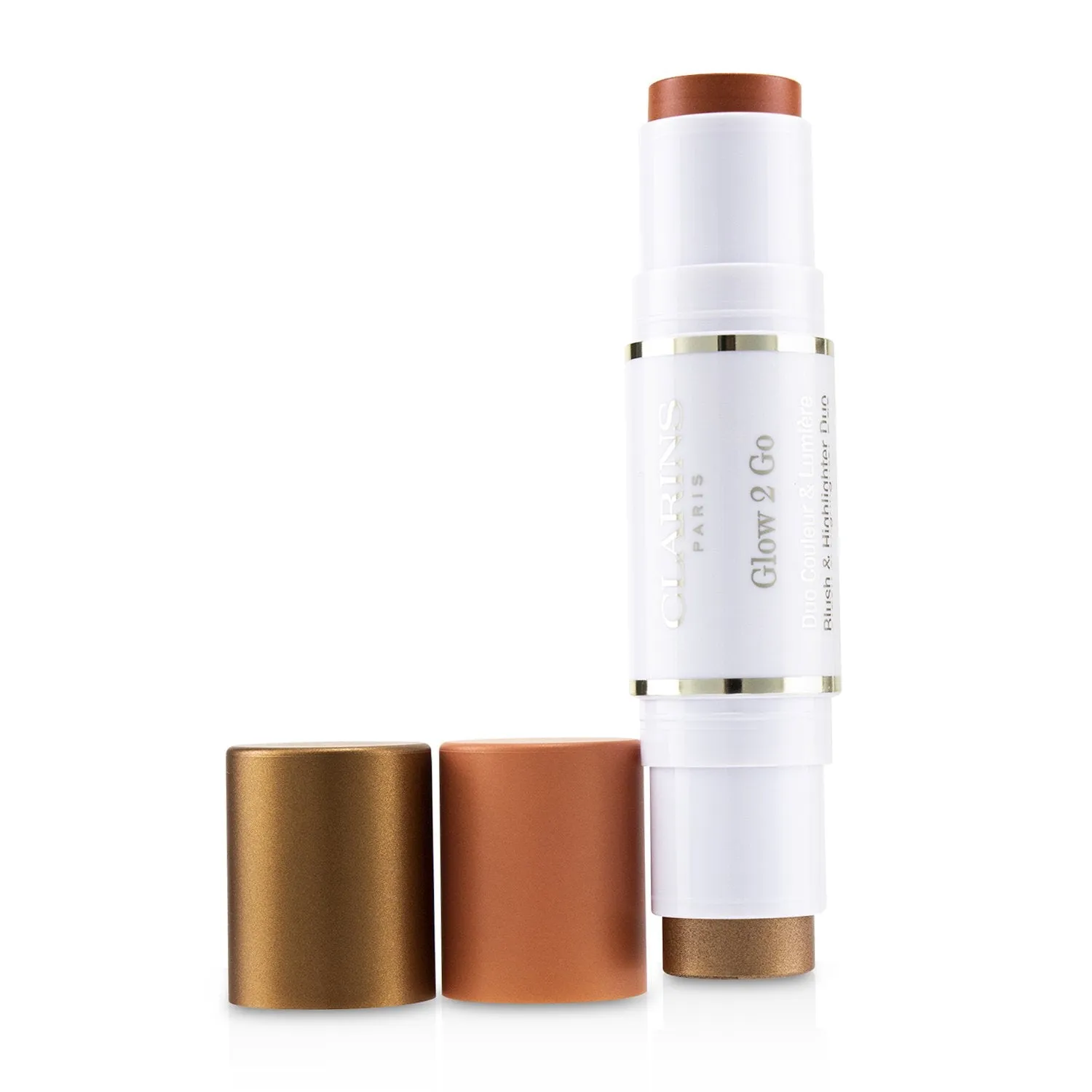 Clarins Glow 2 Go Blush & Highlighter Duo - # 01 Glowy Pink  2x4.5g/0.1oz