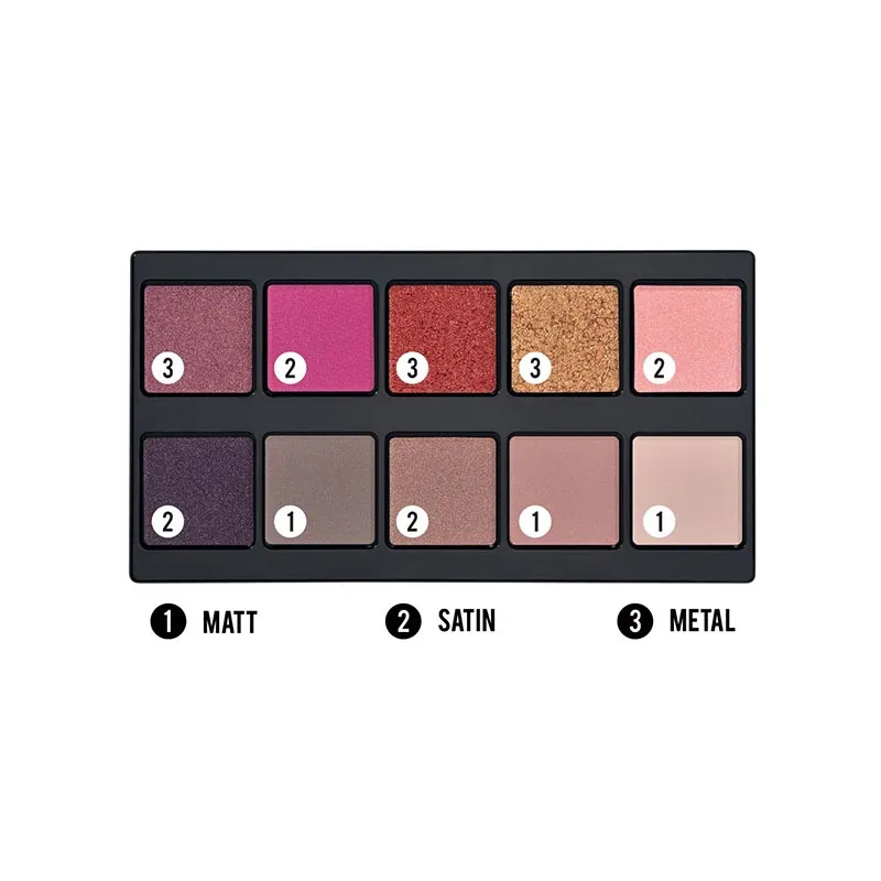 Make Up Stories - Palette Of 10 Multi-Finish Eyeshadows