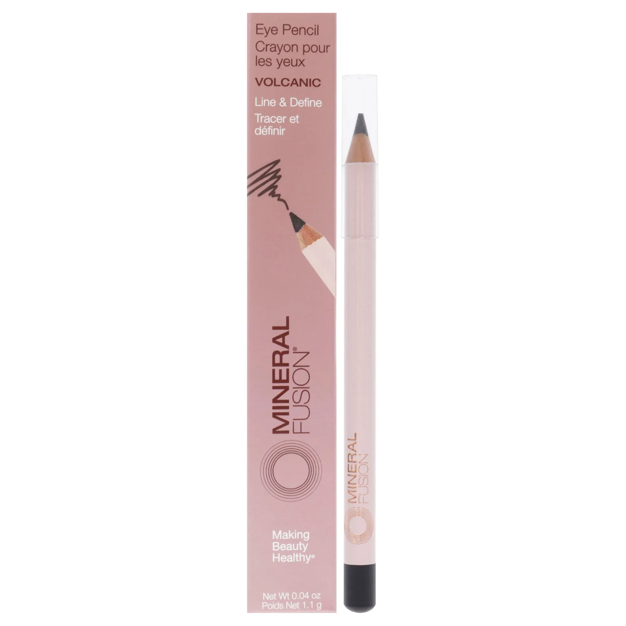 Mineral Fusion Eye Liner Pencil - Volcanic by Mineral Fusion for Women - 0.04 oz Eyeliner