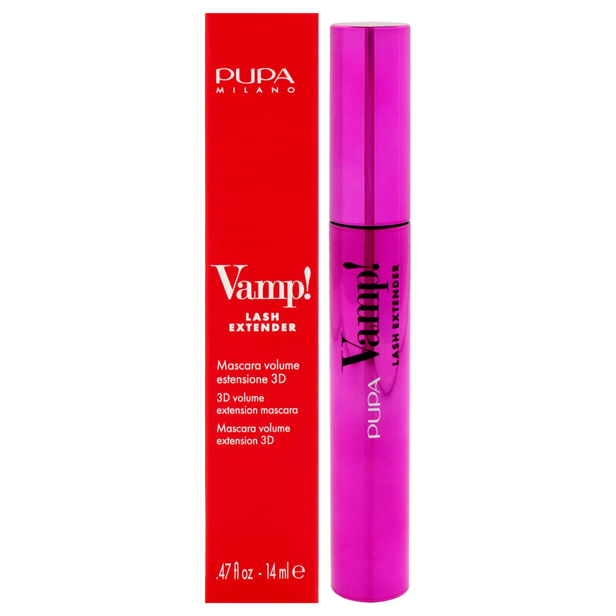Pupa Milano Vamp! Lash Extender Mascara - 112 Extra Black by Pupa Milano for Women - 0.2 oz Mascara