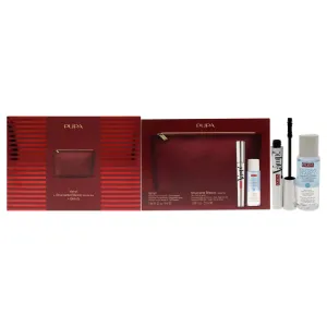 Pupa Milano Vamp! Mascara and Two-Phase Make-Up Remover Set by Pupa Milano for Women - 3 Pc 0.32oz Vamp! Mascara - 100 Black. 1.69oz Two-Phase Make-Up Remover. Beauty Bag
