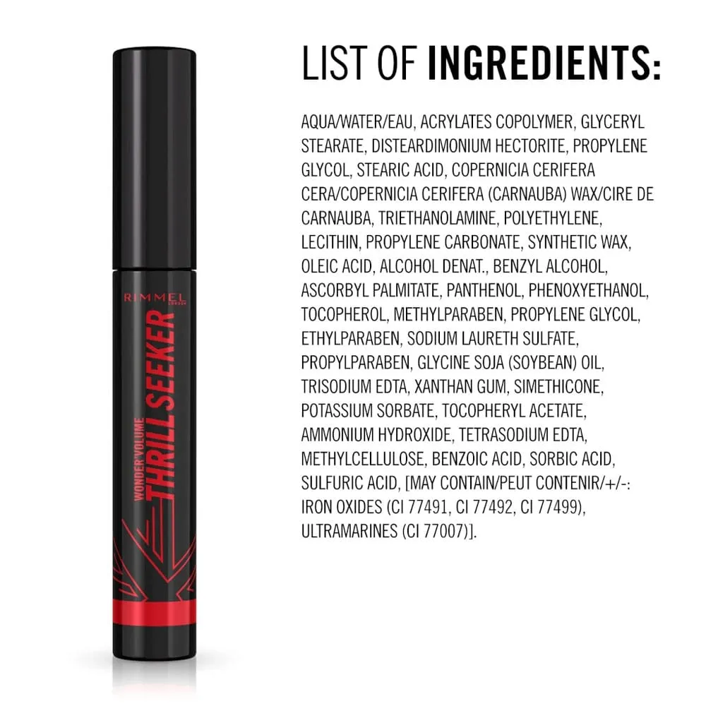 Rimmel Wonder Volume Mascara Pitch Black 8ml