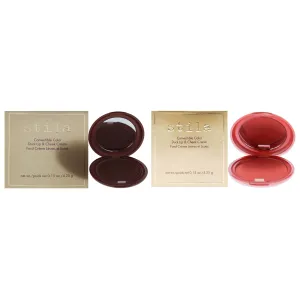 Stila Convertible Color Dual Lip and Cheek Cream Kit by Stila for Women - 2 Pc Kit 0.15oz Cream Blush - Magnolia. Petunia