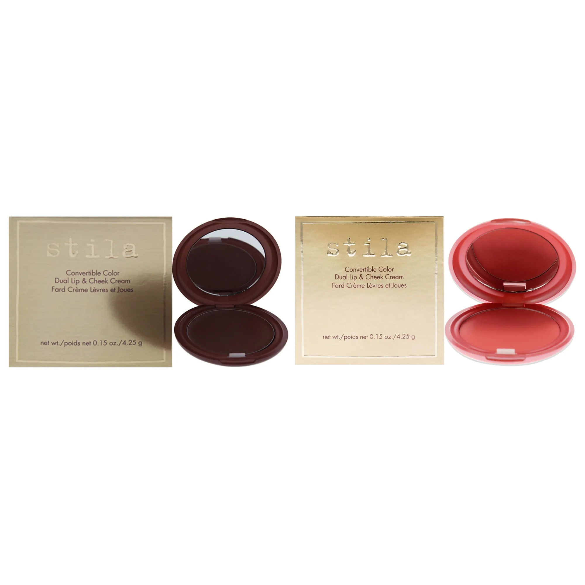 Stila Convertible Color Dual Lip and Cheek Cream Kit by Stila for Women - 2 Pc Kit 0.15oz Cream Blush - Magnolia. Petunia