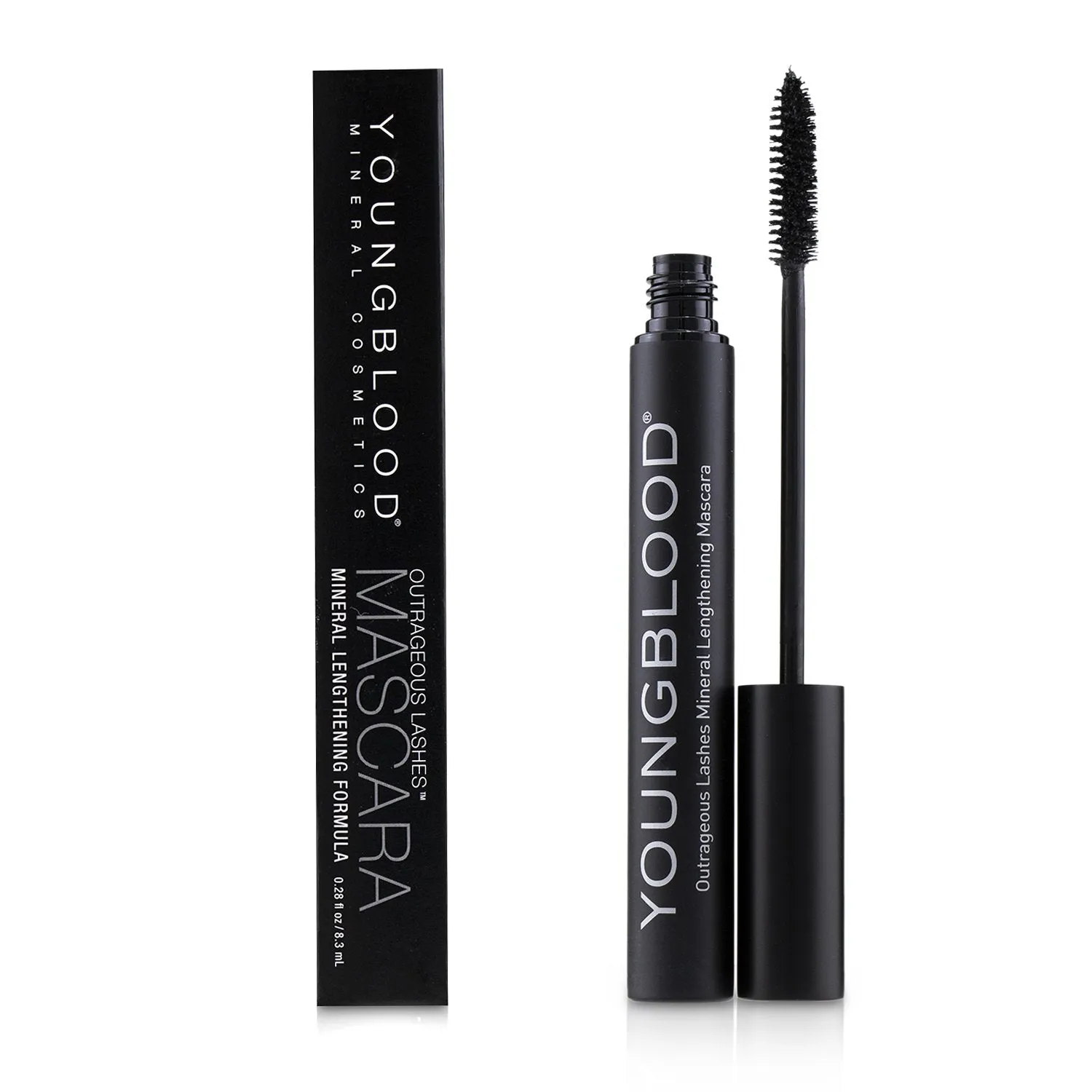 Youngblood Outrageous Lashes Mineral Lengthening Mascara - # Blackout  10ml/0.34oz