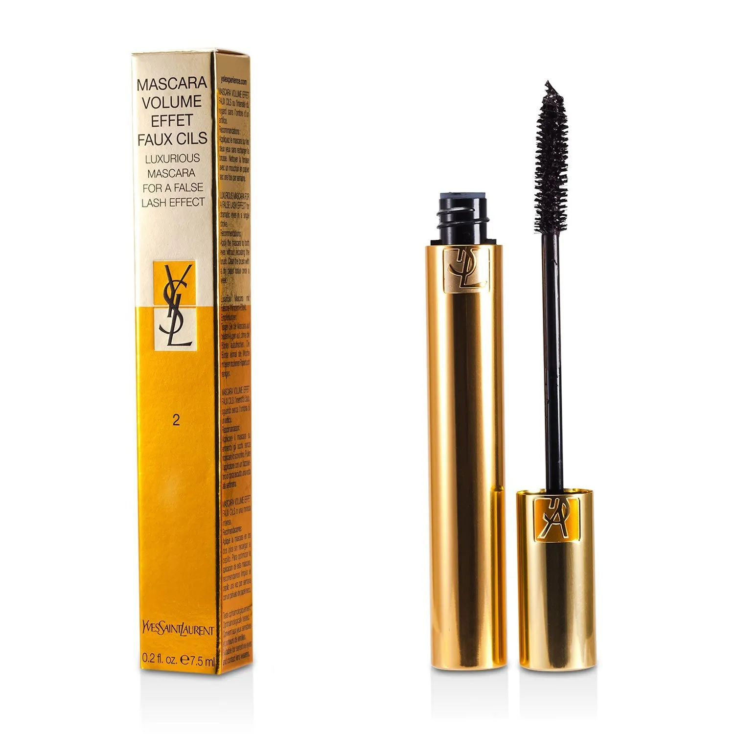 Yves Saint Laurent Mascara Volume Effet Faux Cils (Luxurious Mascara) - # 01 High Density Black  7.5ml/0.2oz